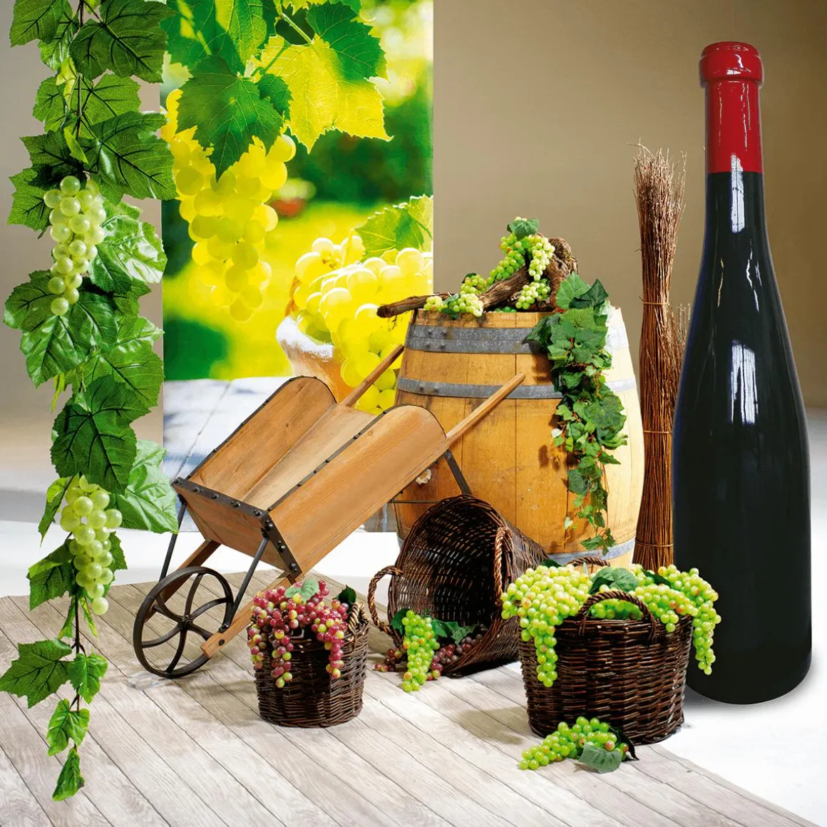 Botella De Vino XXL De Imitación Altura 170 Cm