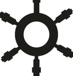 Cable De Distribución 5-veces Para LED Profi System, Negro