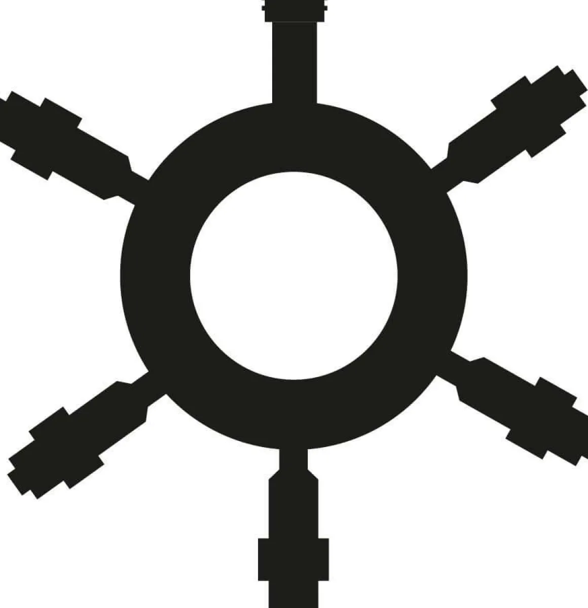 Cable De Distribución 5-veces Para LED Profi System, Negro