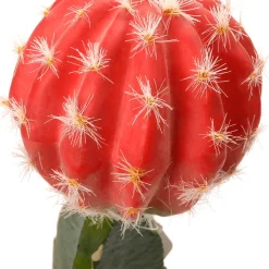 Cactus Artificial De Fresa En Maceta 35 Cm