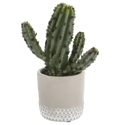 Cactus Artificial Decorativo De 24 Cm En Moldeado Por Inyección