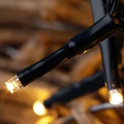 Cadena De Luces 3en1: Cadena De Luces LED De Colores, Amarillo Cálido O Intermitente Con Temporizador, Para Exteriores, 16 M