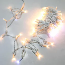 Cadena De Luces LED Parpadeante Con Tramos Acoplables Para Exteriores, 100 LED Cálido, 10 M