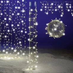 Cadena De Luces LED Parpadeante Con Tramos Acoplables Para Exteriores, 100 LED Cálido, 10 M