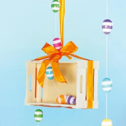 Cadena Decorativa Con Huevos De Pascua A Rayas 160 Cm
