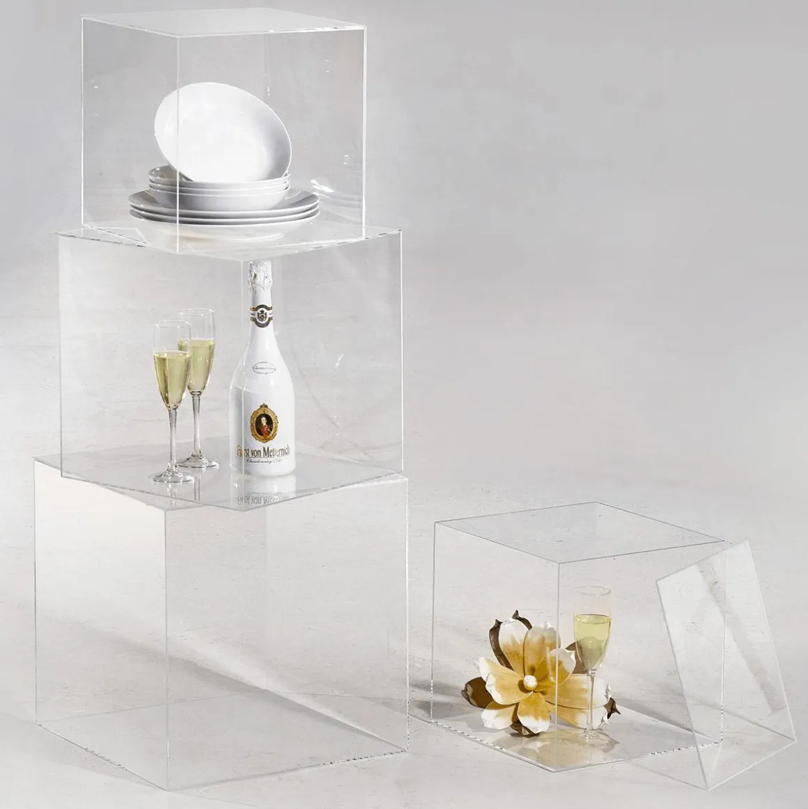 Caja Cúbica Con Tapa 40 X 40 Cm