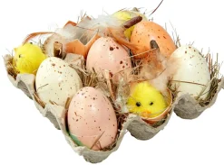 Caja De Huevos Y Pollitos