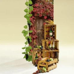 Caja De Vinos Original Longitud 46 Cm