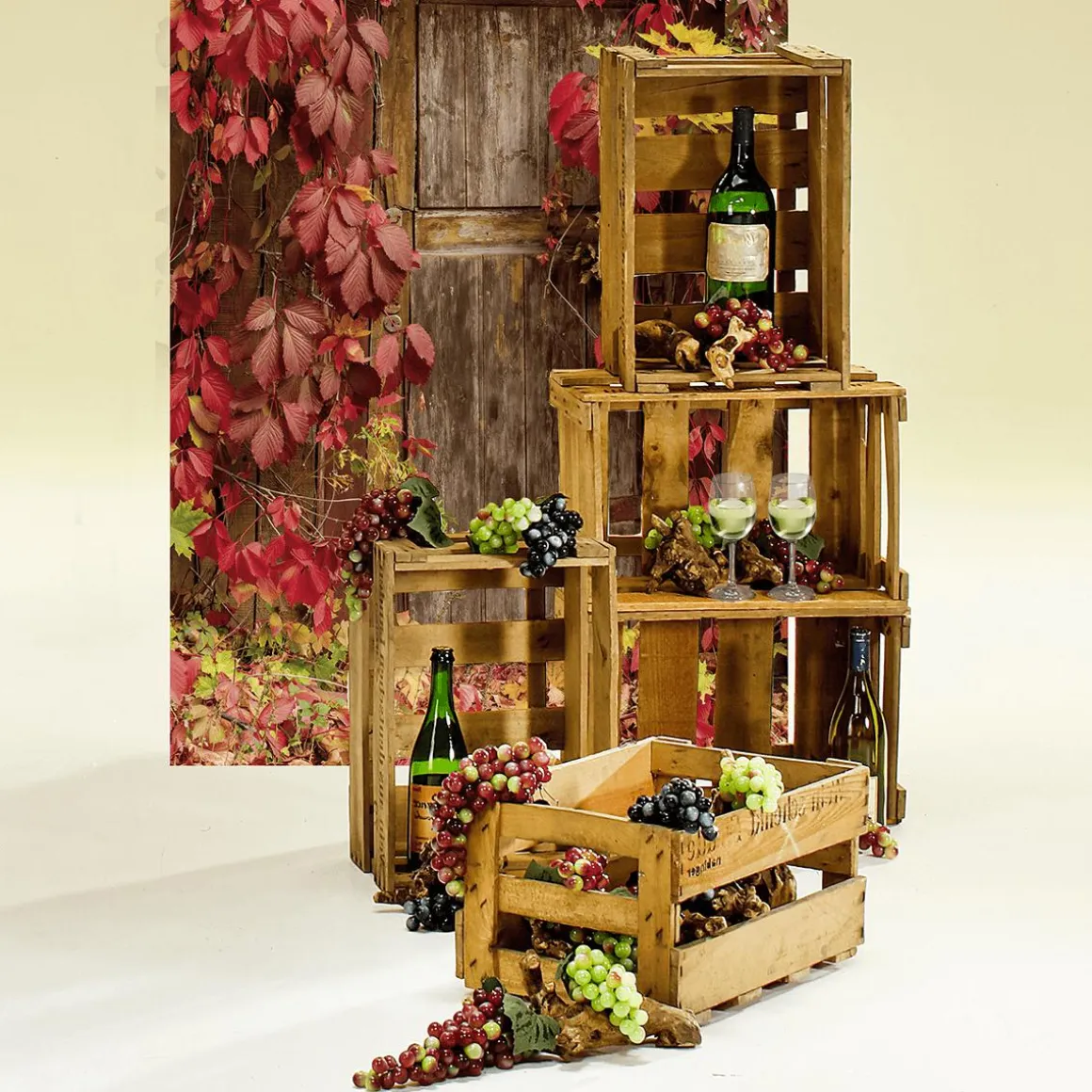 Caja De Vinos Original Longitud 46 Cm