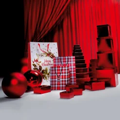 Cajas De Cartón De Regalo, Color Rojo, 10 Pz.