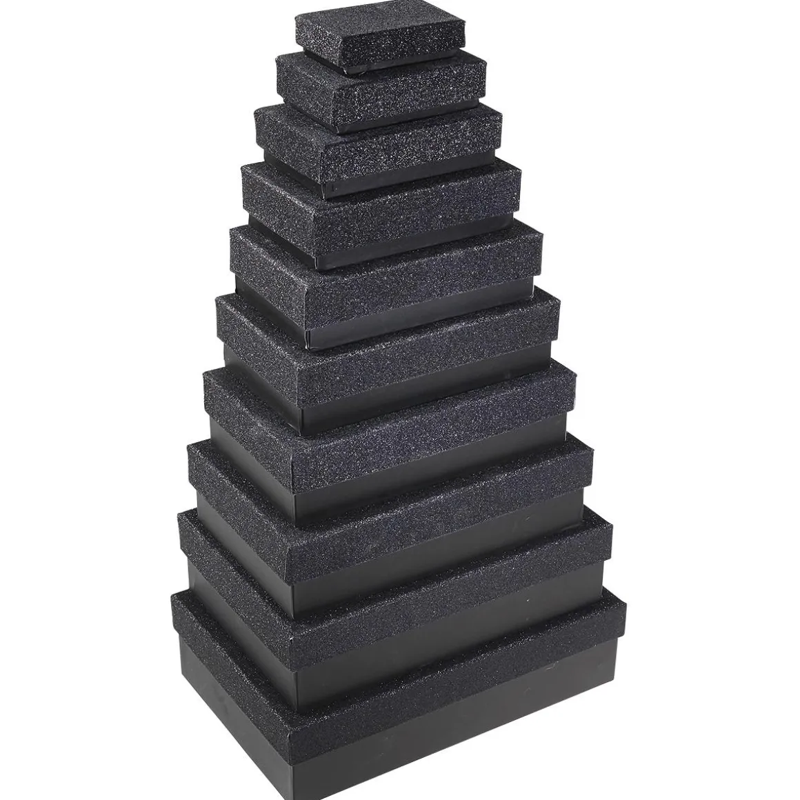 Cajas De Cartón De Regalo Negra, 10 Piezas