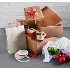 Cajas De Cartón De Regalo Marrón 30 X 23 X 11 Cm 10 Piezas