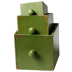 Cajón De Macetas 3 Piezas 9-15 Cm Verde