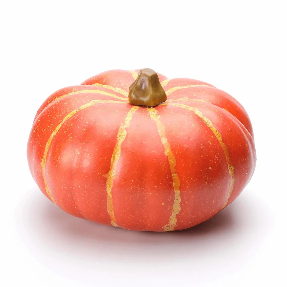 Calabaza Decorativa "plana", Naranja 24 Cm