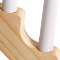 Candelabro De Adviento, 7 Llamas De Madera 37 X 4 X 30 Cm (Anchura X Profundidad X Altura)
