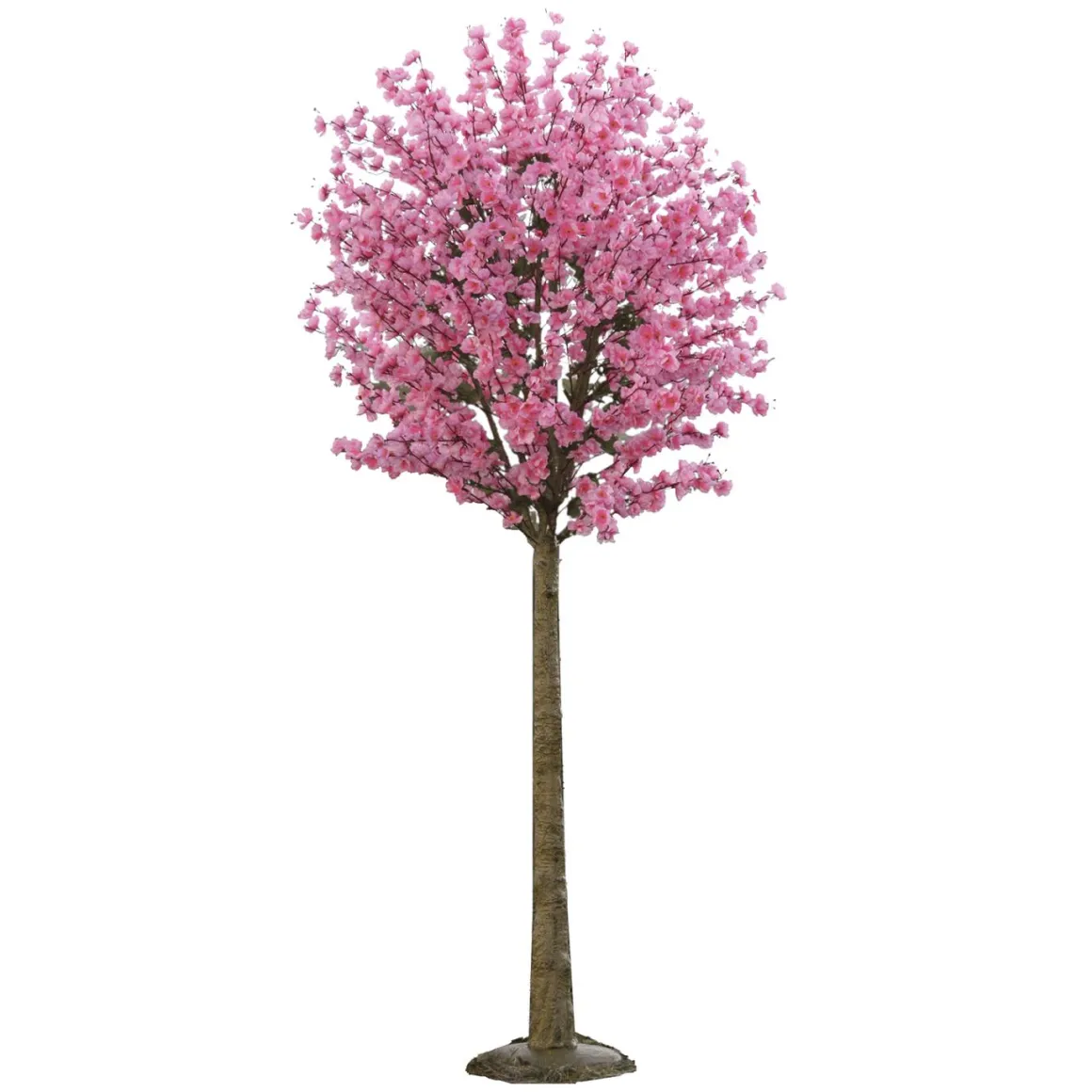 Cerezo Artificial En Flor Rosa Pálido Con Base De 208 Cm