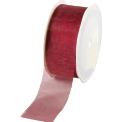 Cinta De Chifón, Color Burdeos, Anchura 38 Mm