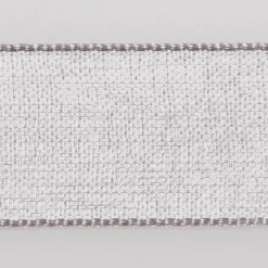 Cinta De Gasa Con Orillo 6mm X 50m Plata