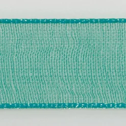 Cinta De Gasa Con Orillo 25mm X 50m Turquesa