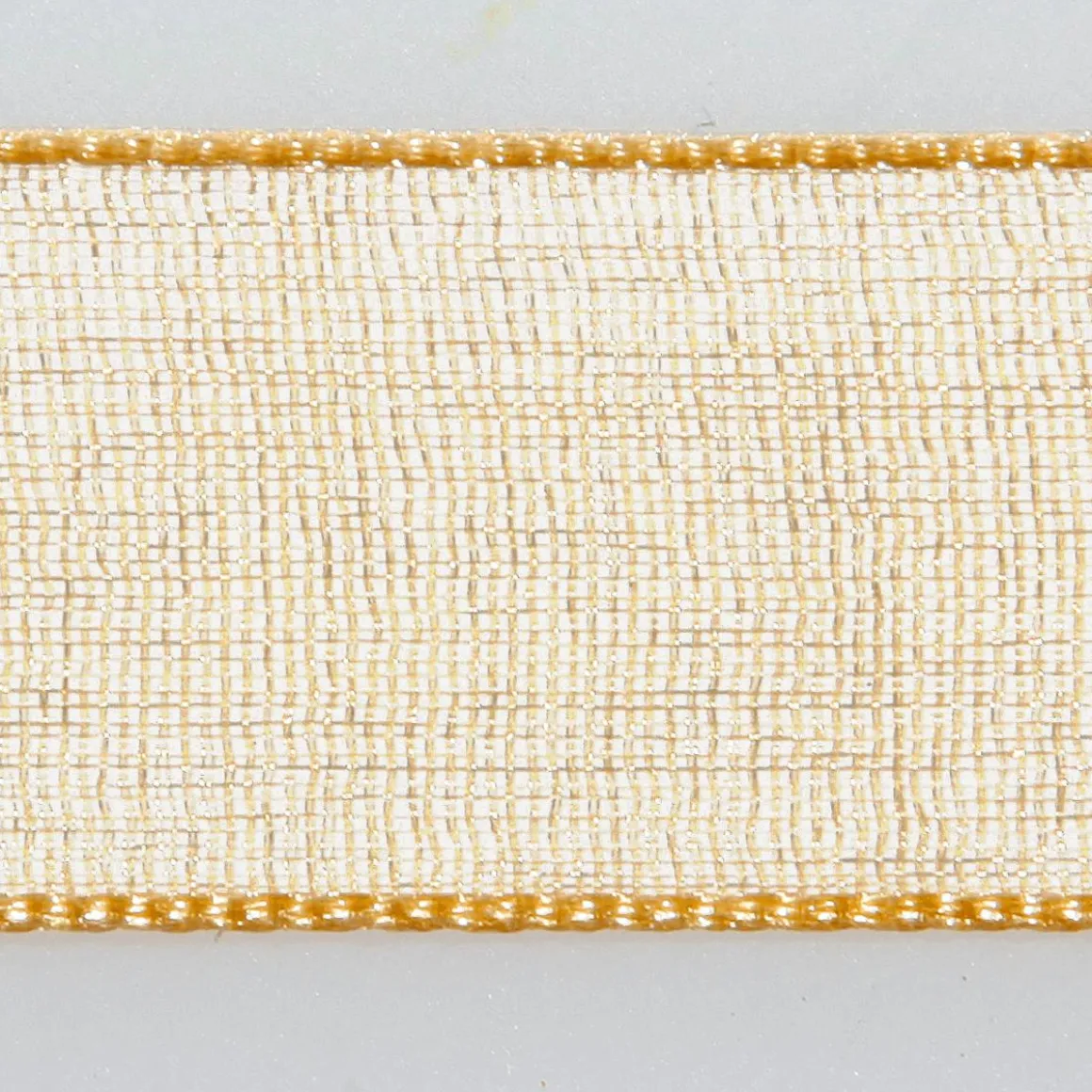 Cinta De Gasa Con Orillo 25mm X 50m Oro