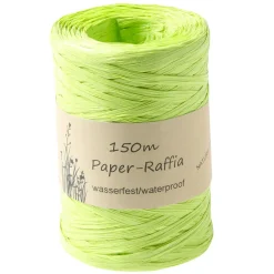 Cinta De Rafia Ecológica De Material Degradable 7 Mm 150 M Verde Primavera