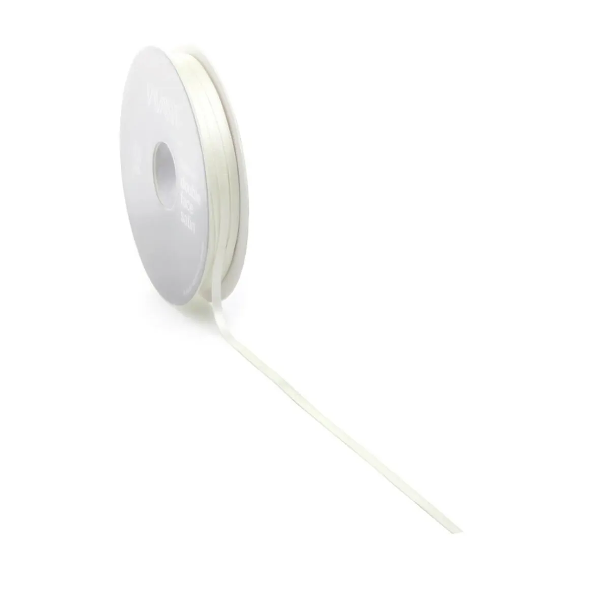 Cinta De Raso, 3 Mm X 50 M Crema