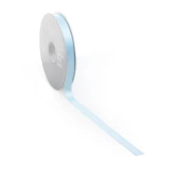 Cinta De Raso, 10 Mm X 25m Azul Claro