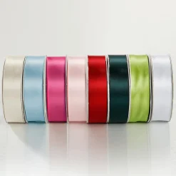 Cinta De Raso, 25 Mm X 25m Crema