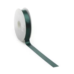 Cinta De Raso, 25 Mm X 25m Verde Oscuro
