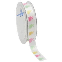 Cinta De Raso Conejito De Pascua 15 Mm X 25 M