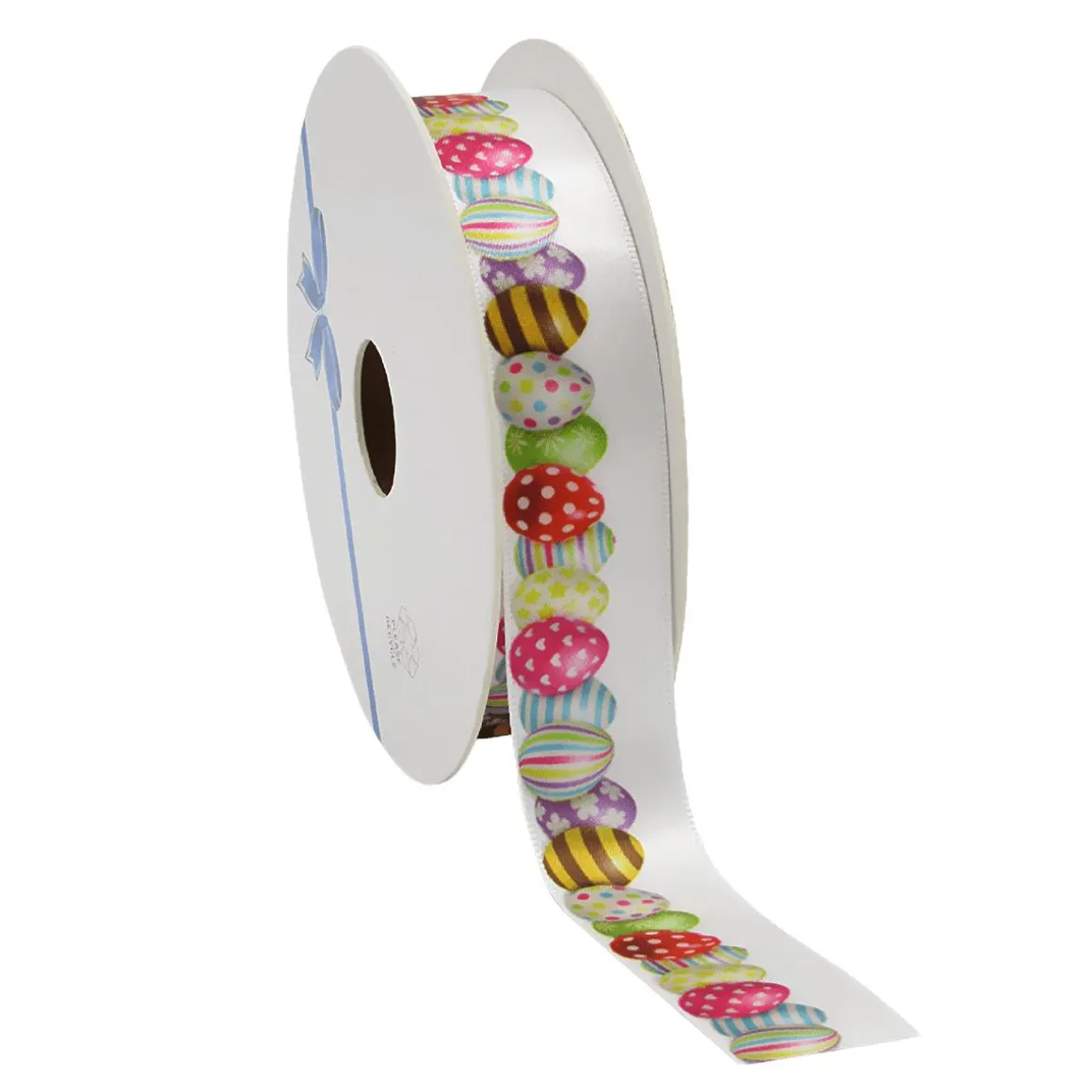 Cinta De Regalo De Raso Con Motivo De Huevos De Pascua, 23 Mm, 20 M