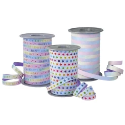 Cinta De Regalo "Rainbow Birthday" Pastel 10mm, 200 M