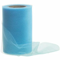 Cinta De Tul, Anchura 100 Mm, Color Azul Claro