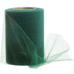 Cinta De Tul, Anchura 100 Mm, Color Verde Oscuro