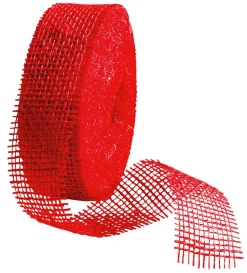 Cinta De Yute, Color Rojo, Anchura 40 Mm