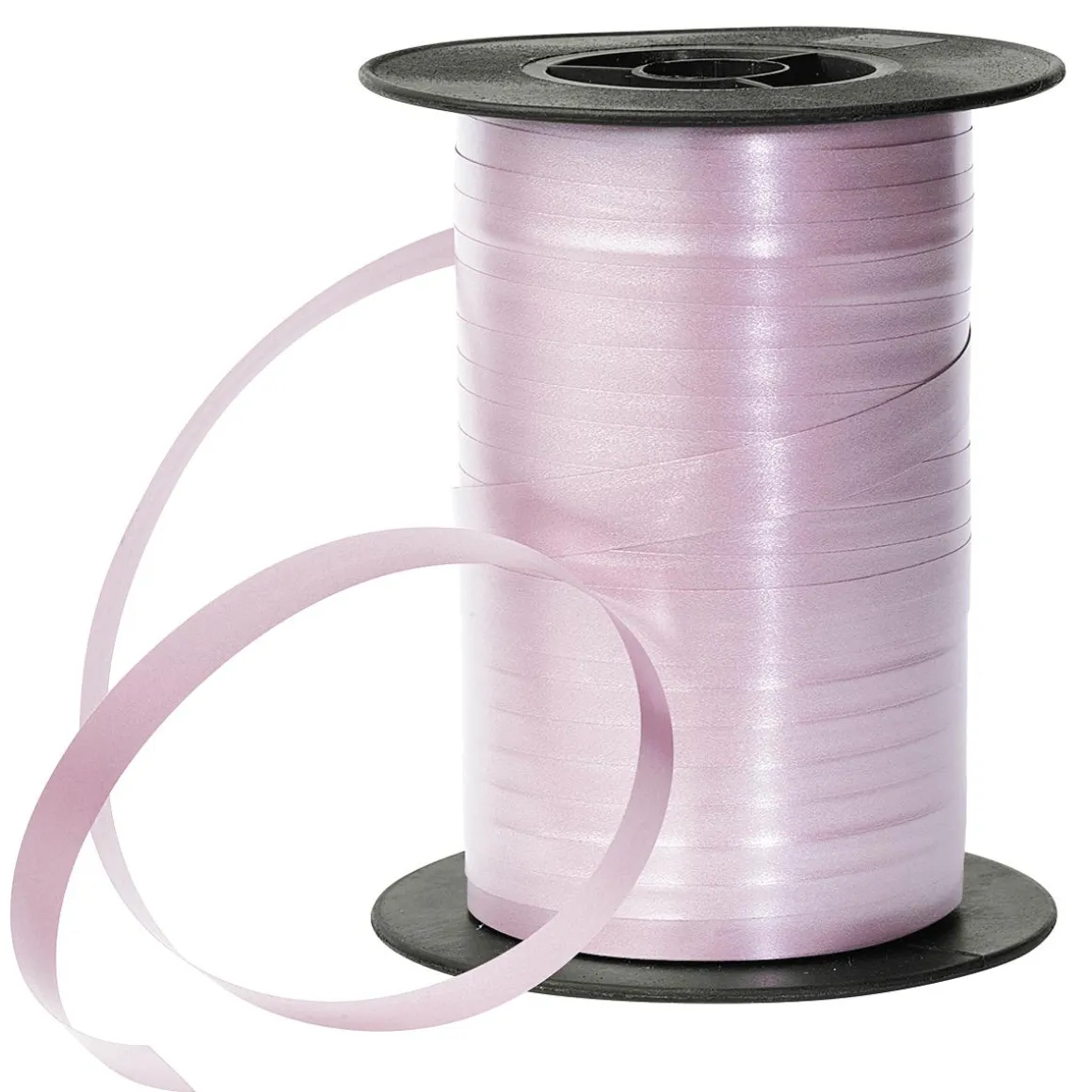 Cinta Rizada Pastel, 10 Mm, 150 M, Rosa Claro