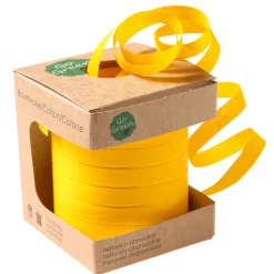 Cinta Rizadora Ecológica De Material Degradable 10 Mm 100 M De Amarillo