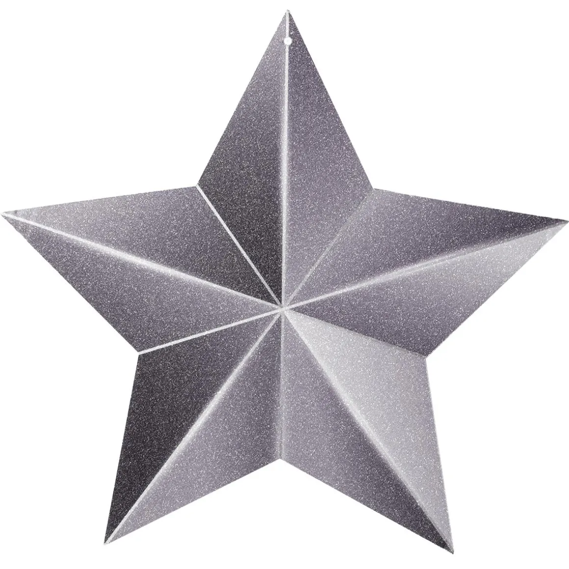 Colgador Estrella Negro, Brillante
