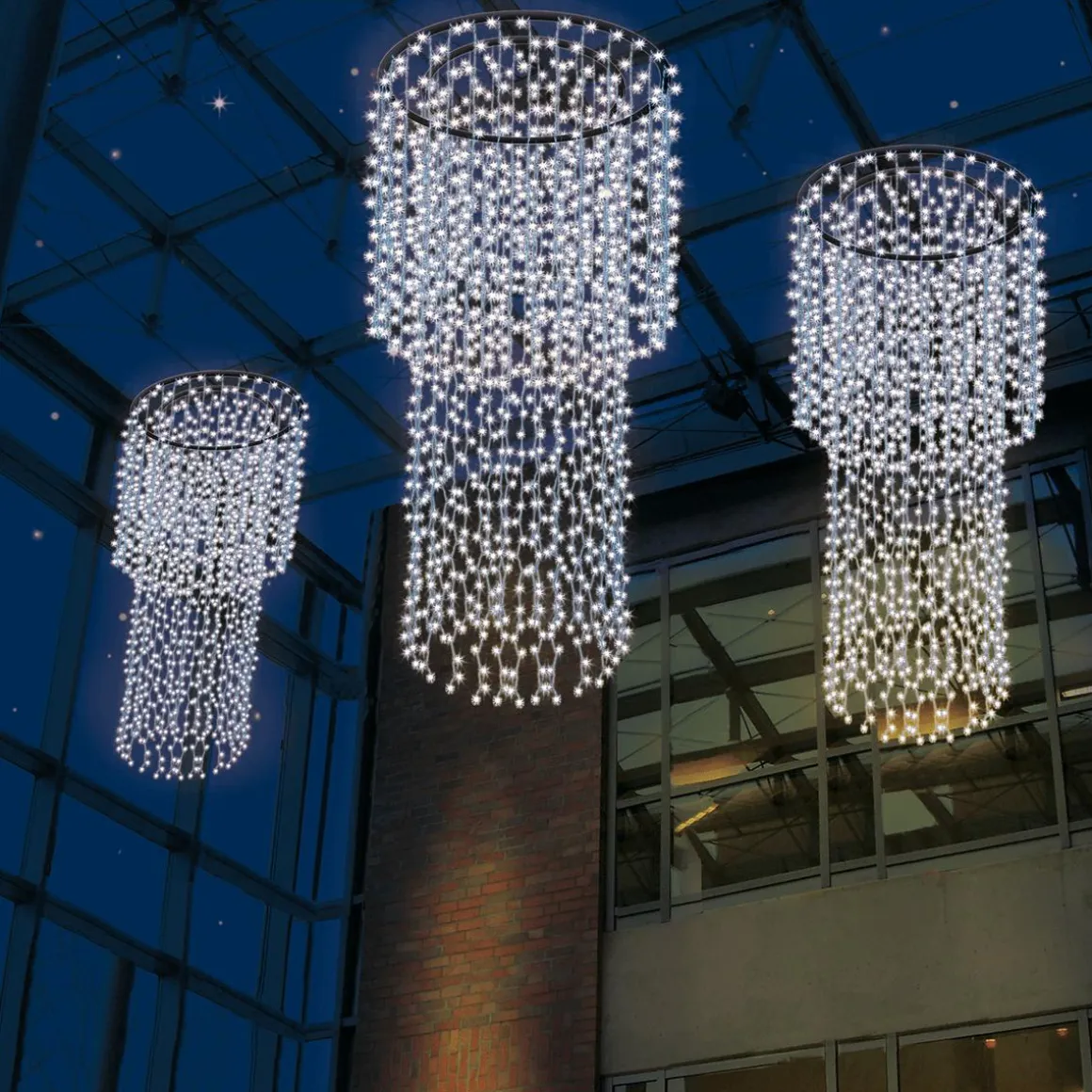 Colgante De Cadenas De Luces LED 24V Para Interiores, 720 LED, 300 X 100 Cm