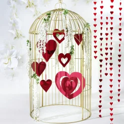 Colgante De Corazones XXL Ø 85 Cm, Poco Inflamable