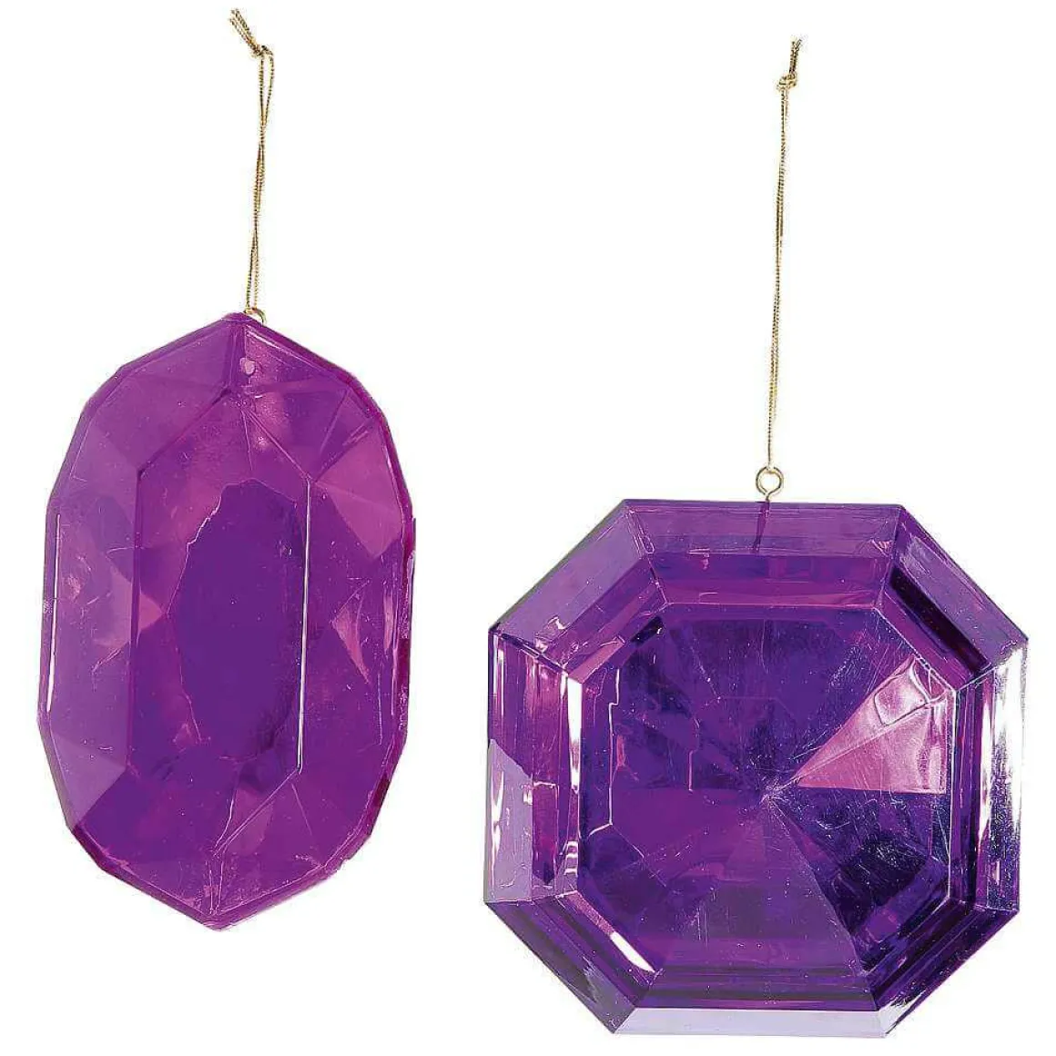 Colgante De Diamantes Lila 2 Piezas