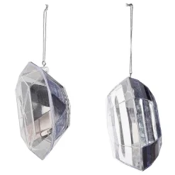 Colgante De Diamantes Plata 2 Piezas
