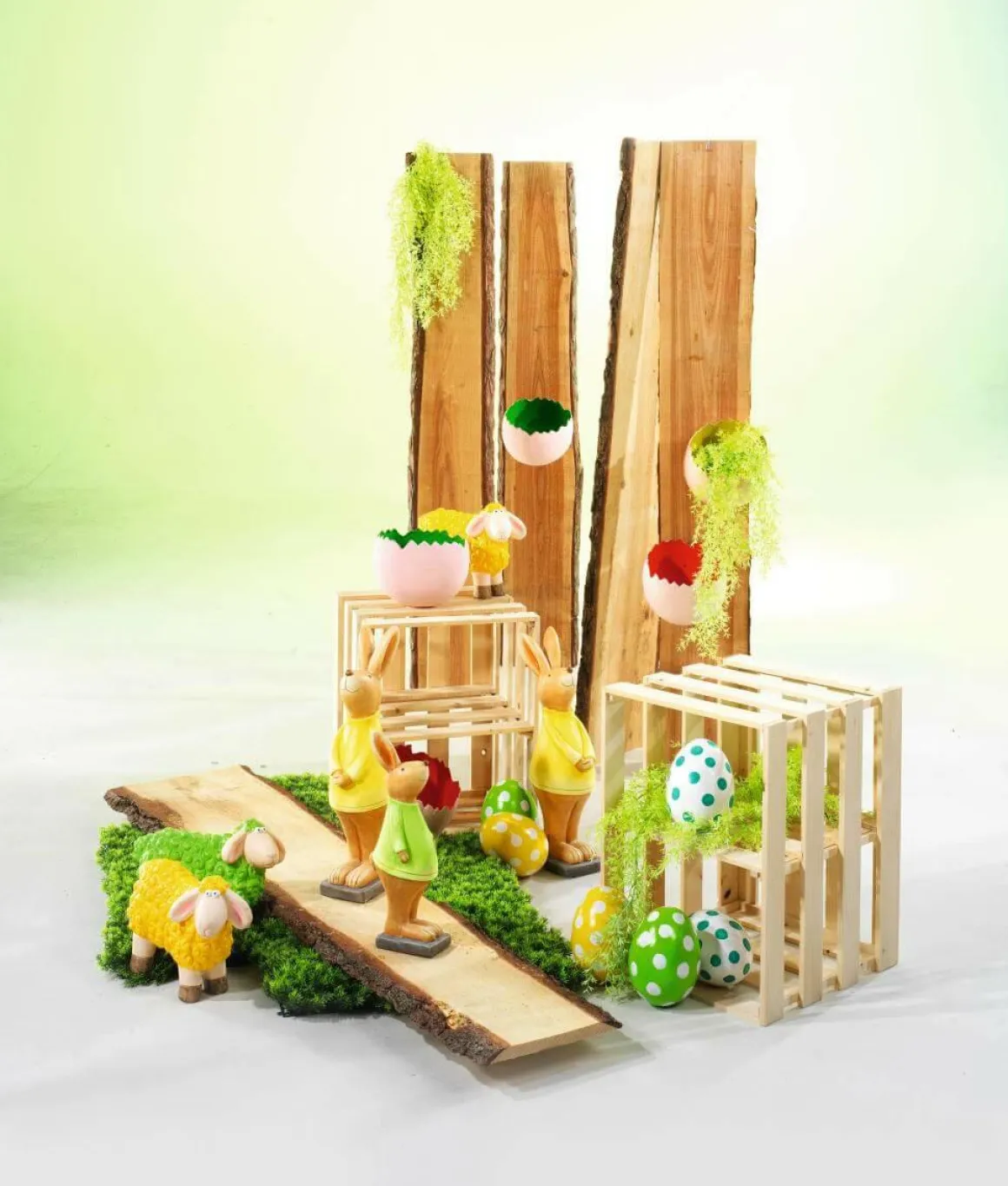 Colgante De Plantas Artificiales Espárragos De Sprenger Verde, 84 Cm