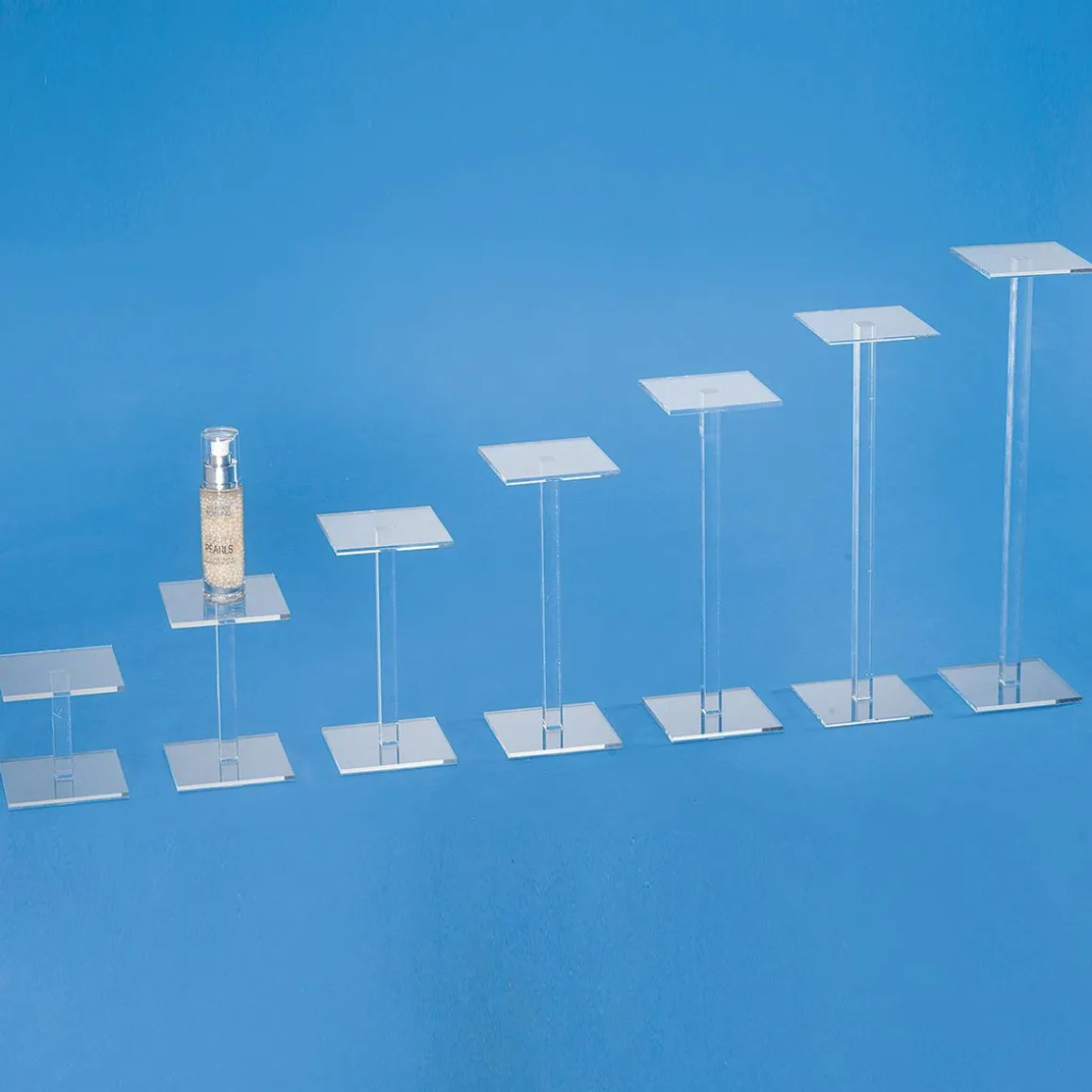 Columna Cuadrada De Acrílico Altura 15 Cm