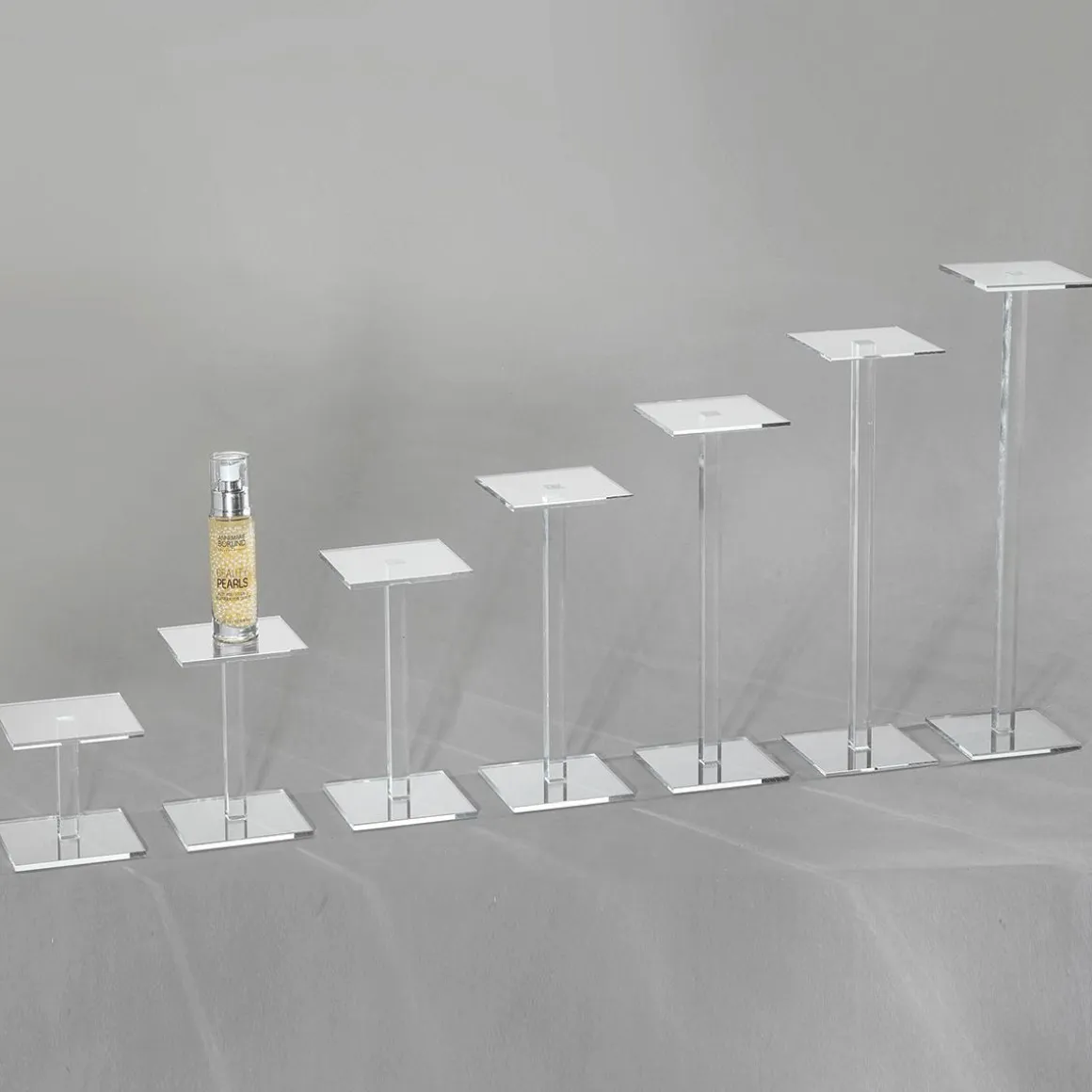 Columna Cuadrada De Acrílico Altura 15 Cm