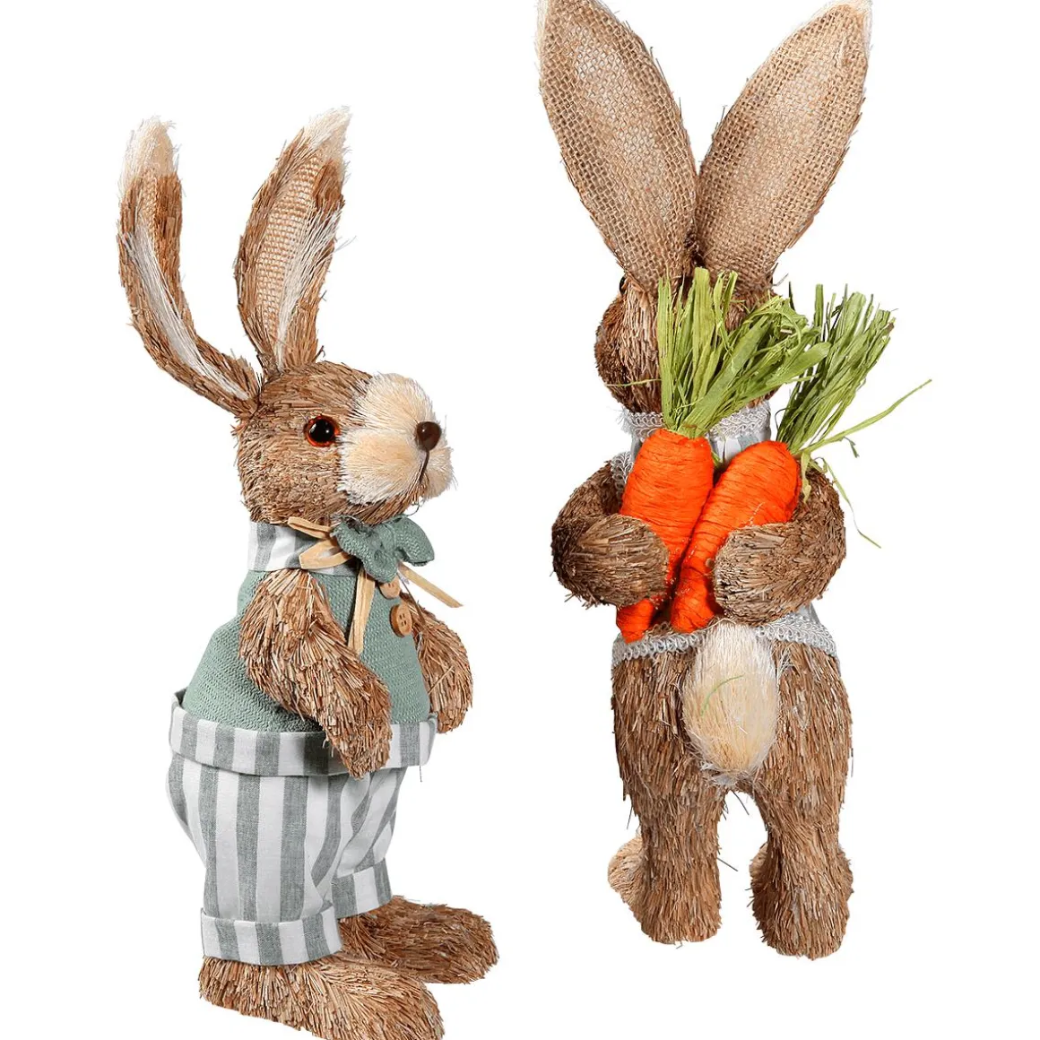 Conejitos De Pascua 2 Piezas 30 & 35 Cm