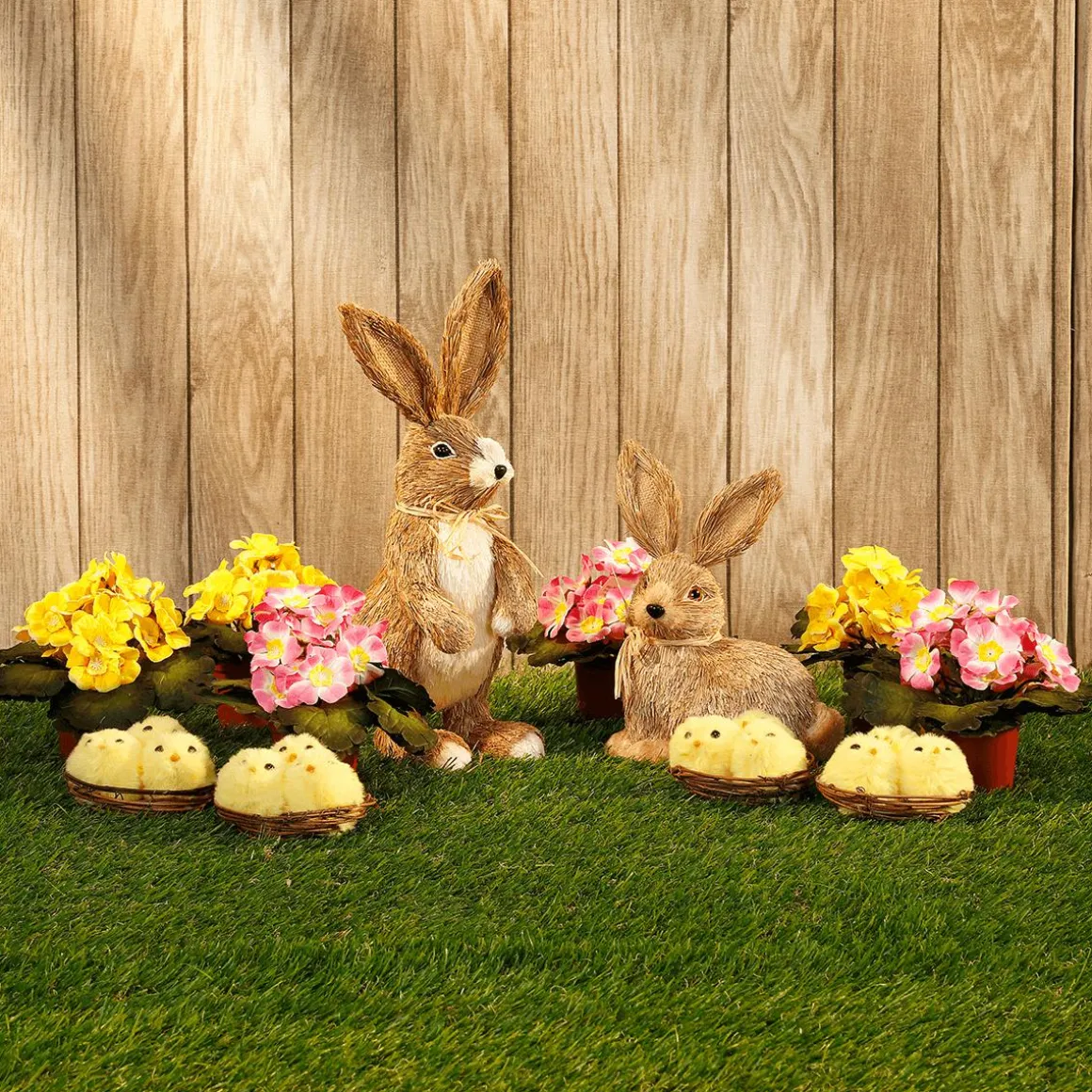 Conejo De Pascua Decorativo, Marrón, 40 Cm De Altura