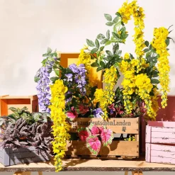 Conjunto De Cajas De Madera, Amarillo