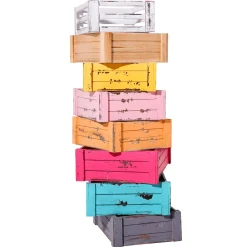 Conjunto De Cajas De Madera, Lila