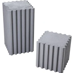 Conjunto De Columnas Decorativas "Hormigón" Altura 30/55 Cm